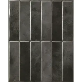 Sm1229g-05-qg Smart Tiles Fba Peel And Stick Backsplash - 5 Sheets Of Pack Zaida Black