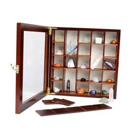 Smartyrocks Sr-rc-01 Adjustable Rock Display Case - Collection Box With Fabric Bed Medium Size
