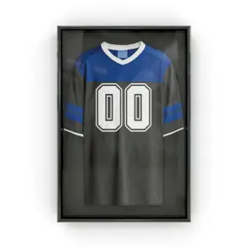 10-ds-10013 Snap - Sports Jersey Display Case Shadow Box 20 Inch X30 Black Wall Mount