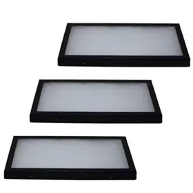 Southern Star Displays 749965035688 Riker Glass Top Display Cases For Collectables Arrowheads Medals And More 3