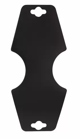 55143-25 Sswbasics Black Self-adhesive Necklace Foldovers - 2 500 Included