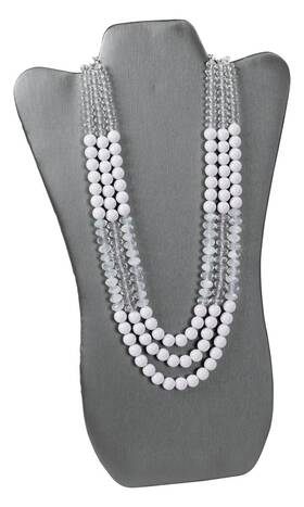 Sswbasics 55511-25 Tall Gray Necklace Display Easel - Case Of 25
