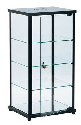 Sswbasics 65240 Lighted Glass Countertop Display Case - 27 Inch H X 12 D 14 L
