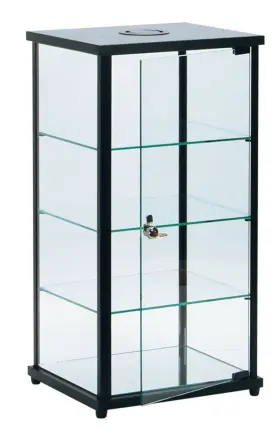 65240 Sswbasics Lighted Glass Countertop Display Case - 27 Inch H X 12 D 14 L