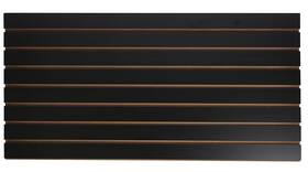 Sswbasics 691040925202 4 Ft X 2 Horizontal Black Slatwall Panels For Wall 24 Inch H 48 L - Of