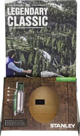 Stanley 041604271434 Cardboard Display For Classic Series Full-color Illustrated Easy Setup