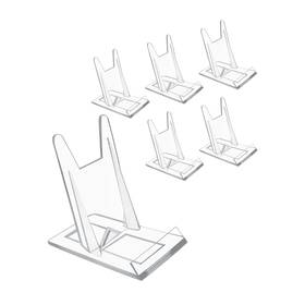 Strendier Qy250813-0100 Biaungdo 6 Pcs Acrylic Book Display Stand Adjustable Clear Holder Ea