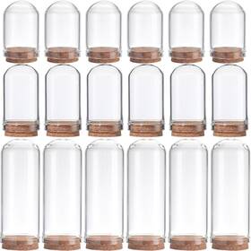 Sunnyclue Ajew-sc0001-56-7sc 12pcs Cloche Bell Jar Display Case Glass Dome With Wood Base 1