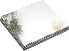 S-squaremirror-10in-12pc Suwimut Set Of 12 Square Mirror Candle Plate - 10 Inch X S-squaremirror-10in-12pc Suwimut Set Of 12 Square Mirror Candle Plate - 10 Inch X