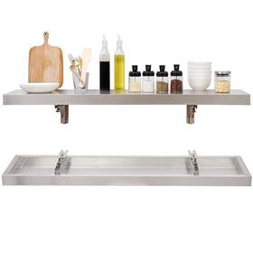 Swotcater Zdqj-1248 Concession Shelf 48 Inch L X 12 W Stainless Steel Folding Serving Food D