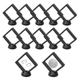 Taopk Ensk Fyft1 10 Pcs 3d Floating Display Case Jewelry Coin Holder Challenge