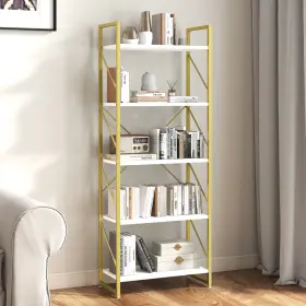 Beyshtpo0p Taus 5-tier Modern Bookshelf Open Display Bookcase Book Storage Holder Rack Shelving