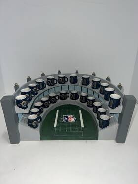 The Encore Group Inc 785275621562 Vintage 2000 Nfl La/stl Rams Ceramic/resin Stadium Display With 24 Mini Mugs