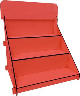 Torched Dis-ad-3step 3 Step Wooden Retail Table Display Stand Riser Craft Tradeshows