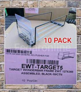 Trion Industries Ewt-target5 10 Pack Expandable Wire Tray Fits 15 Inch Shelf 12 Usable Space Black Ewta