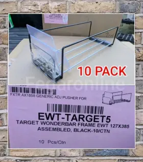 Ewt-target5 Trion Industries 10 Pack Expandable Wire Tray Fits 15 Inch Shelf 12 Usable Space Black Ewta