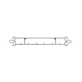 59837 Tripar Horizontal Plate Rack Black Display 3 Place - Durable And Sturdy Meta
