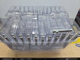 Uss 4x4x1 19 Security Retail Display Plastic Case Am Cosmetics Anti-theft 4in Hanging