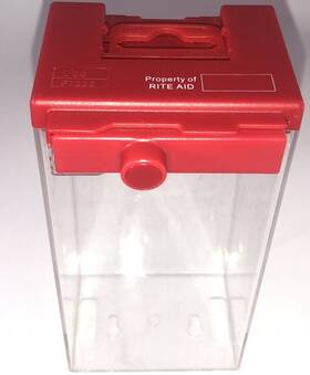 Uss F7226 3 W 1/4 D 10ea 6 Inch X2 1/4 Retail Security Anti-theft Am Plastic Display Case-used