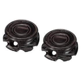Uxcell 688391501452 2 X Wooden Stand Holders Displays Base 40mm Diameter Black For Vase Bonsai
