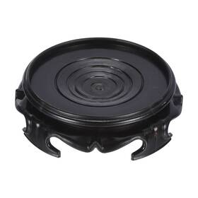 Uxcell 745060101228 Planter Display Stand 4 Inch Dia Imitation Wood Style Round Bonsai Base Black