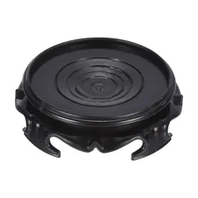 Uxcell 745060101228 Planter Display Stand 4 Inch Dia Imitation Wood Style Round Bonsai Base Black