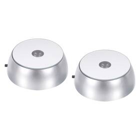 Uxcell 746453012725 Crystal Led Displays Base Holder Powered By 3 Aa Batteries White Light Pack Of 2