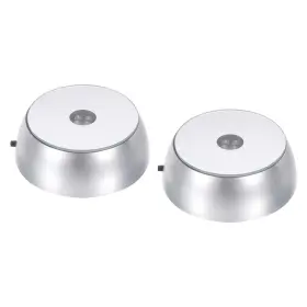 Uxcell 746453012725 Crystal Led Displays Base Holder Powered By 3 Aa Batteries White Light Pack Of 2