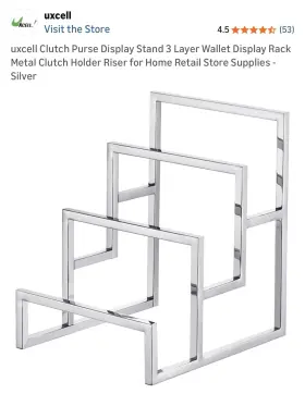 A23030100ux0103 Uxcell Clutch Purse Display Stand 3 Layer Wallet Rack A23030100ux0103 Uxcell Clutch Purse Display Stand 3 Layer Wallet Rack