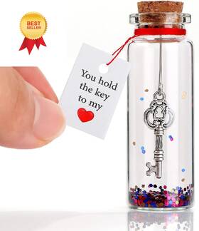 Velenti Lo-01 Valentines Day Love Gift For Her Him Mom Key In A Bottle