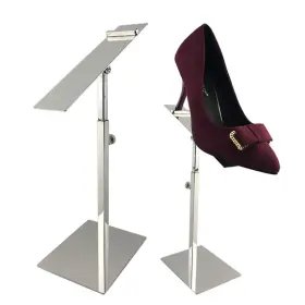 Vidaya 615200582159 Silver Display Stand Stainless Steel Shoe Risers Countertop Adjustabl