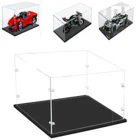 10503 Vvvineanie 3mm Thick Clear Acrylic Display Case-assemble Countertop Box Thicken Base D