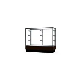 Waddell 014935716066 Merchandiser 48 Inch W X 40 H 20 D Counter Case Satin Finish Walnut Base