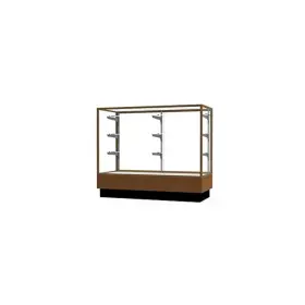 2010-4-gd-lv Waddell Merchandiser 48 Inch W X 40 H 20 D Counter Case Champagne Finish Lt. Oak Base
