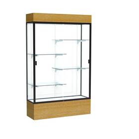 Waddell 2174wb-bz-ak Reliant 48 Inch W X 80 H 16 D Lighted Floor Case White Back Dk. Bronze