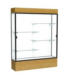 Waddell 2175wb-bz-ak Reliant 60 Inch W X 80 H 16 D Lighted Floor Case White Back Dk. Bronze