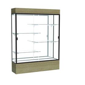 Waddell 2175wb-bz-dk Reliant 60 Inch W X 80 H 16 D Lighted Floor Case White Back Dk. Bronze
