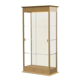 694k-pb-mk Waddell Varsity 36 Inch W X 77 H 18 D Lighted Floor Case Sliding Doors Plaque Back 694k-pb-mk Waddell Varsity 36 Inch W X 77 H 18 D Lighted Floor Case Sliding Doors Plaque Back
