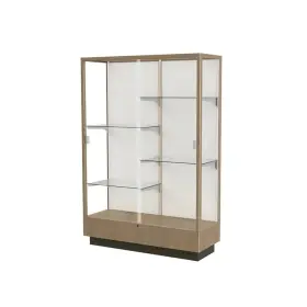 891m-mb-h Waddell Heritage 48 Inch W X 70 H 18 D Floor Case Mirror Back Hardwood Natural