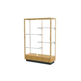 Waddell 891m-wb-h Heritage 48 Inch W X 70 H 18 D Floor Case White Back Hardwood Natural Maple