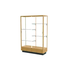 891m-wb-h Waddell Heritage 48 Inch W X 70 H 18 D Floor Case White Back Hardwood Natural Maple