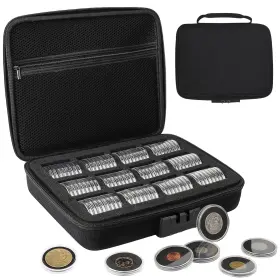 Sitengle10731 Waekiytl 46mm Coin Capsules With 11 Sizes Foam Gasket And Plastic Storage Organizer Bo