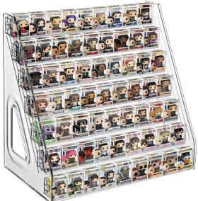 Wakccil Cphckyhm-mnwjsnj003 7-layers Clear Display Shelf For Funko Pop Mini Collectible Toys Shel