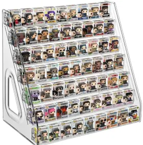 Cphckyhm-mnwjsnj003 Wakccil 7-layers Clear Display Shelf For Funko Pop Mini Collectible Toys Shel