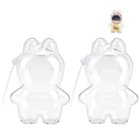 Mnlbbbhhk-1 Wallfid 10cm Clear Figure Display Case With Keychain Platic Protective Cover For Mnlbbbhhk-1 Wallfid 10cm Clear Figure Display Case With Keychain Platic Protective Cover For
