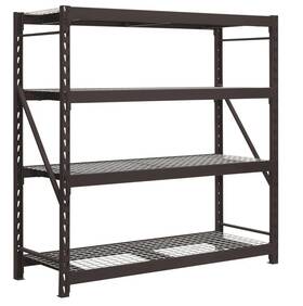 Whalen Gorilla Rack 1600208 72in 4-tier Black Wire Shelf Industrial Cus77ir4s-bs