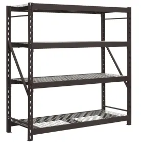 Cus77ir4s-bs Whalen Gorilla Rack 1600208 72in 4-tier Black Wire Shelf Industrial