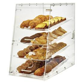 Winco Adc-4 Nac Adc-4 4-tier Pastry Display Case Acrylic Clear Medium