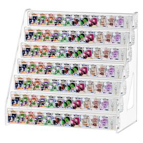 Winkine 797417918805 Acrylic Display Case Shelf Compatible With Funko Bitty Pop 7 Tiered