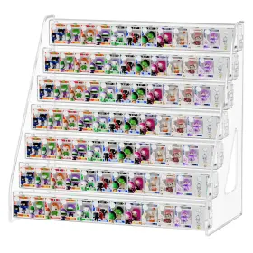 Winkine 797417918805 Acrylic Display Case Shelf Compatible With Funko Bitty Pop 7 Tiered